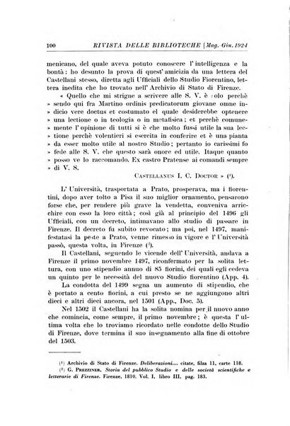 Rivista delle biblioteche e degli archivi periodico di biblioteconomia e di bibliografia di paleografia e di archivistica