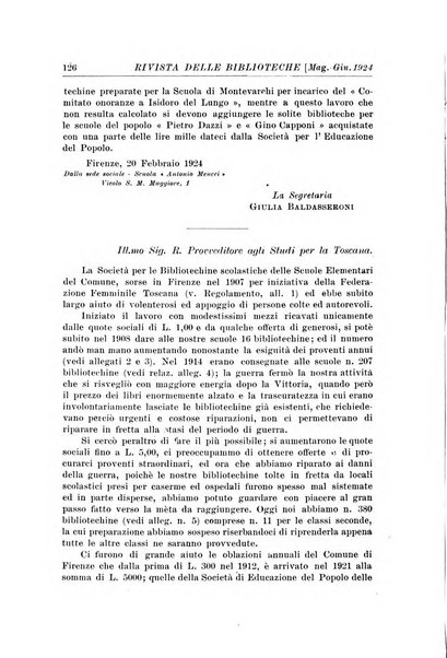 Rivista delle biblioteche e degli archivi periodico di biblioteconomia e di bibliografia di paleografia e di archivistica