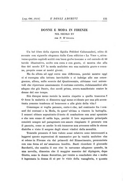 Rivista delle biblioteche e degli archivi periodico di biblioteconomia e di bibliografia di paleografia e di archivistica