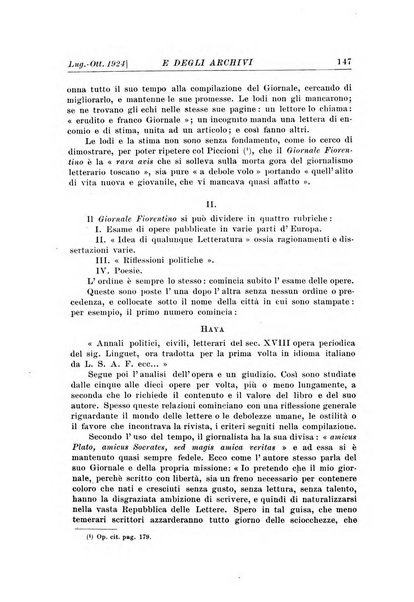 Rivista delle biblioteche e degli archivi periodico di biblioteconomia e di bibliografia di paleografia e di archivistica