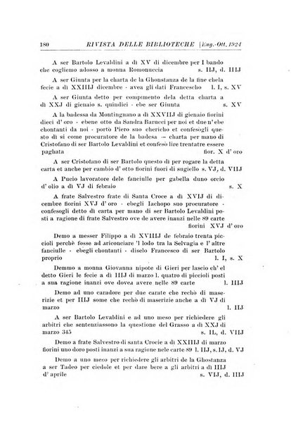 Rivista delle biblioteche e degli archivi periodico di biblioteconomia e di bibliografia di paleografia e di archivistica