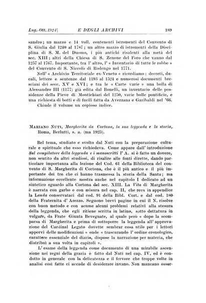 Rivista delle biblioteche e degli archivi periodico di biblioteconomia e di bibliografia di paleografia e di archivistica