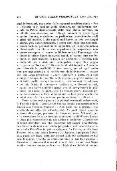 Rivista delle biblioteche e degli archivi periodico di biblioteconomia e di bibliografia di paleografia e di archivistica