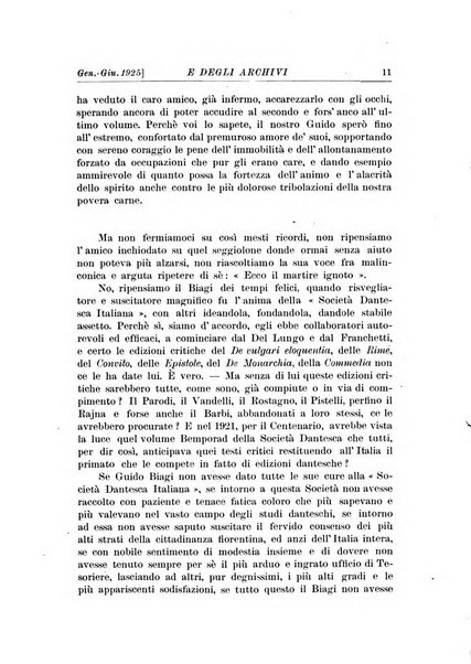 Rivista delle biblioteche e degli archivi periodico di biblioteconomia e di bibliografia di paleografia e di archivistica