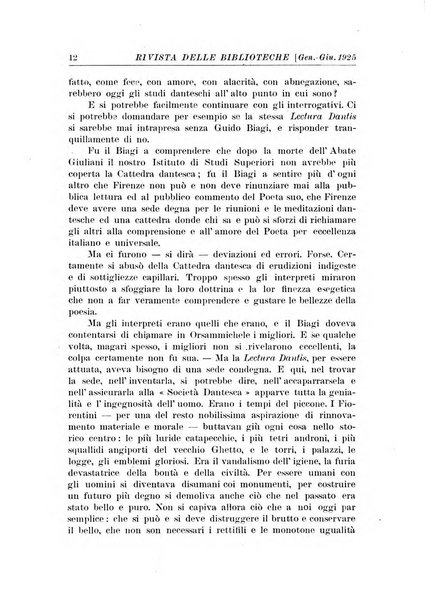 Rivista delle biblioteche e degli archivi periodico di biblioteconomia e di bibliografia di paleografia e di archivistica