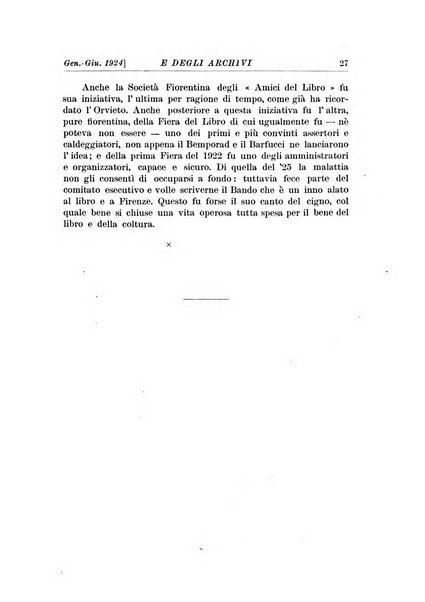 Rivista delle biblioteche e degli archivi periodico di biblioteconomia e di bibliografia di paleografia e di archivistica