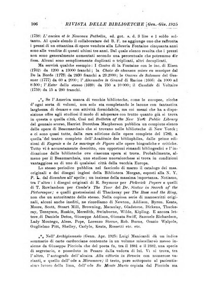 Rivista delle biblioteche e degli archivi periodico di biblioteconomia e di bibliografia di paleografia e di archivistica