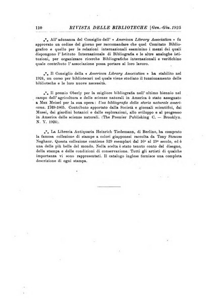 Rivista delle biblioteche e degli archivi periodico di biblioteconomia e di bibliografia di paleografia e di archivistica