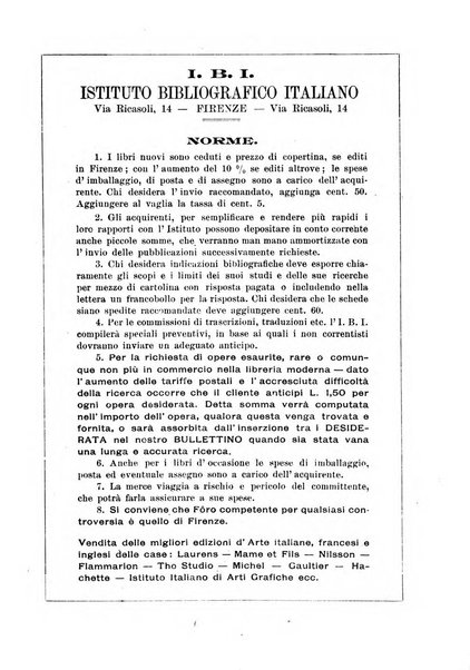 Rivista delle biblioteche e degli archivi periodico di biblioteconomia e di bibliografia di paleografia e di archivistica