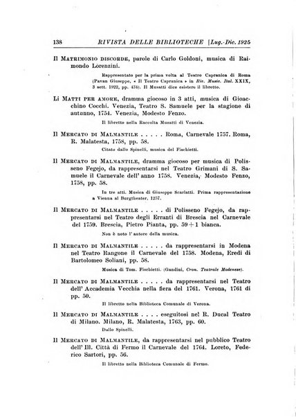 Rivista delle biblioteche e degli archivi periodico di biblioteconomia e di bibliografia di paleografia e di archivistica