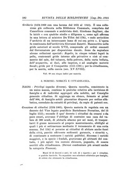 Rivista delle biblioteche e degli archivi periodico di biblioteconomia e di bibliografia di paleografia e di archivistica