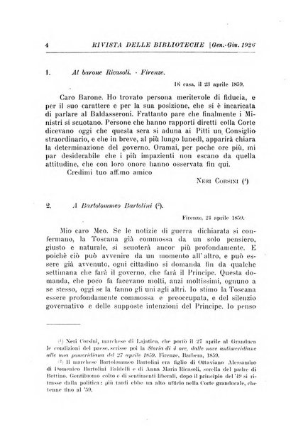 Rivista delle biblioteche e degli archivi periodico di biblioteconomia e di bibliografia di paleografia e di archivistica