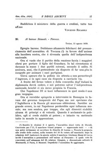 Rivista delle biblioteche e degli archivi periodico di biblioteconomia e di bibliografia di paleografia e di archivistica