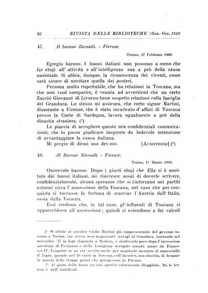 Rivista delle biblioteche e degli archivi periodico di biblioteconomia e di bibliografia di paleografia e di archivistica