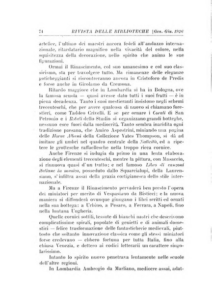 Rivista delle biblioteche e degli archivi periodico di biblioteconomia e di bibliografia di paleografia e di archivistica