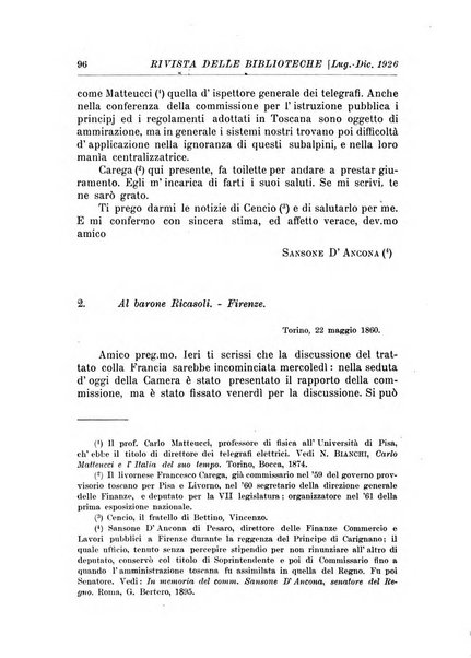 Rivista delle biblioteche e degli archivi periodico di biblioteconomia e di bibliografia di paleografia e di archivistica