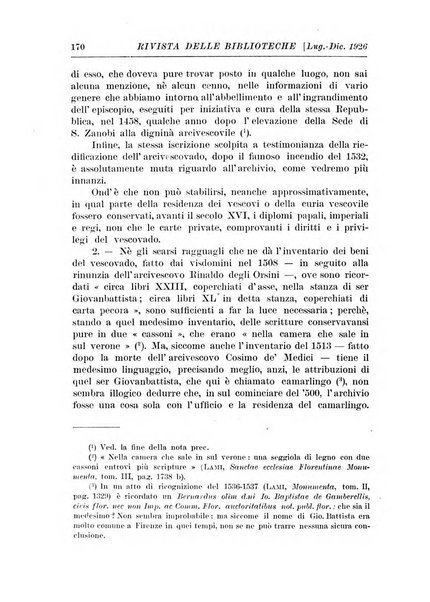 Rivista delle biblioteche e degli archivi periodico di biblioteconomia e di bibliografia di paleografia e di archivistica