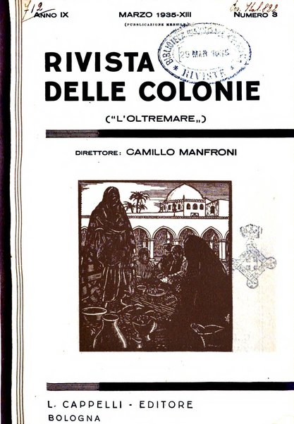 Rivista delle colonie, L'oltremare