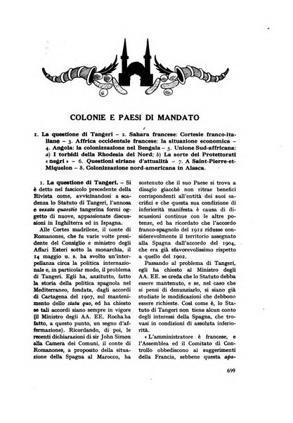 Rivista delle colonie, L'oltremare