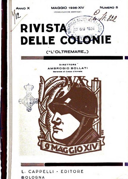 Rivista delle colonie, L'oltremare