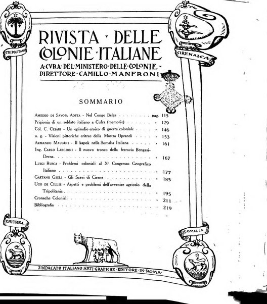 Rivista delle colonie italiane