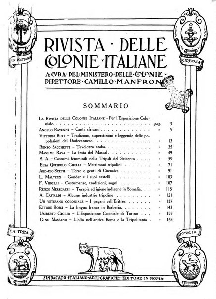 Rivista delle colonie italiane