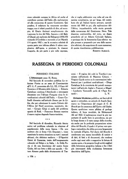 Rivista delle colonie italiane