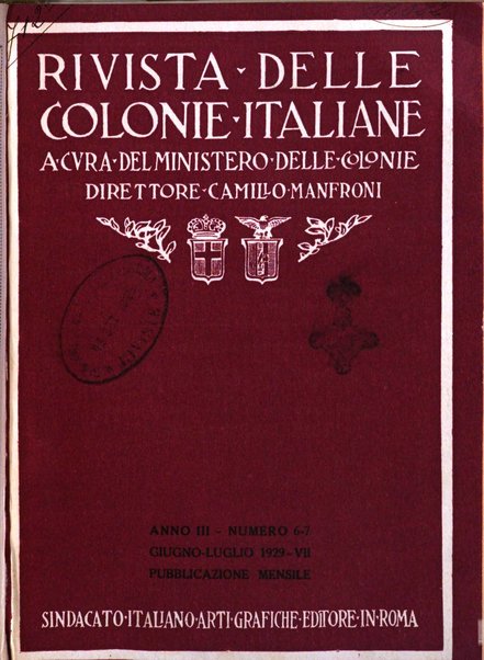 Rivista delle colonie italiane