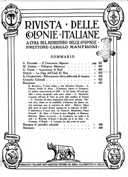 Rivista delle colonie italiane