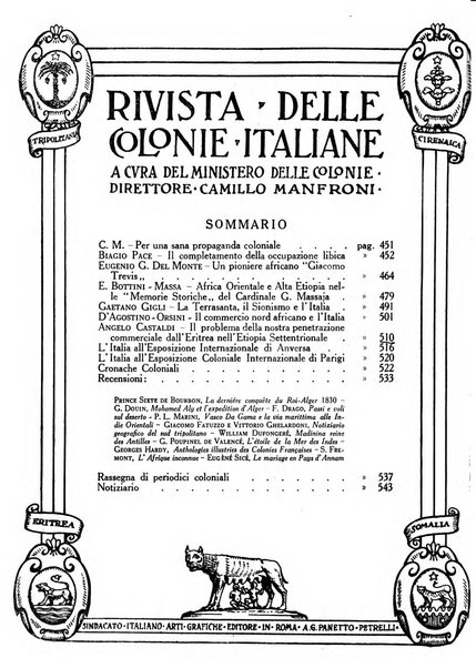 Rivista delle colonie italiane