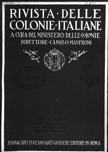 Rivista delle colonie italiane