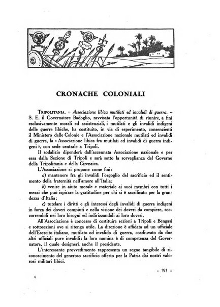 Rivista delle colonie italiane