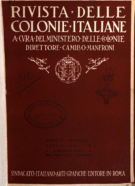 Rivista delle colonie italiane