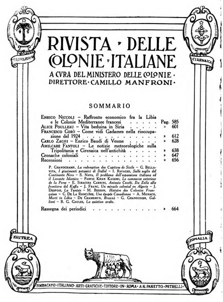 Rivista delle colonie italiane