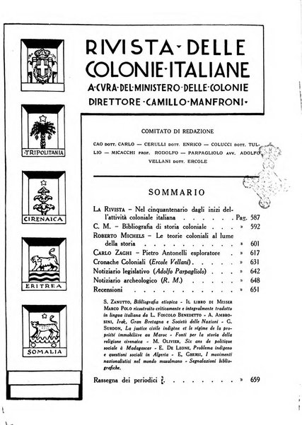 Rivista delle colonie italiane