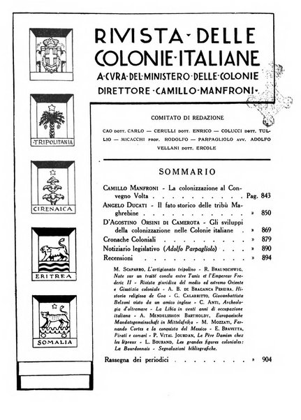 Rivista delle colonie italiane