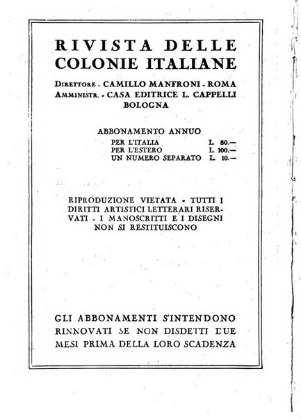 Rivista delle colonie italiane