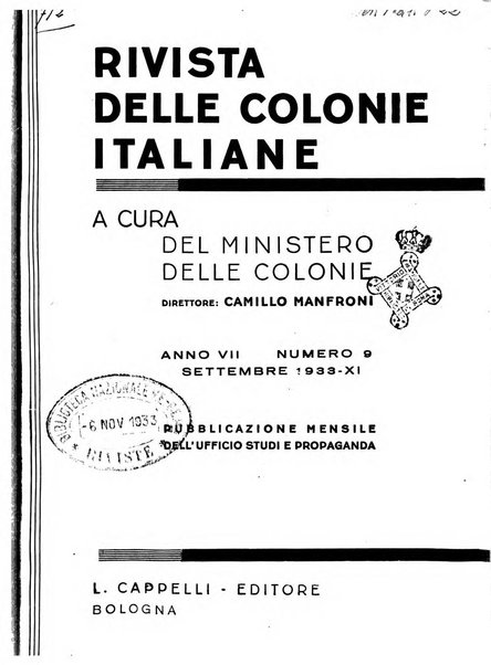 Rivista delle colonie italiane