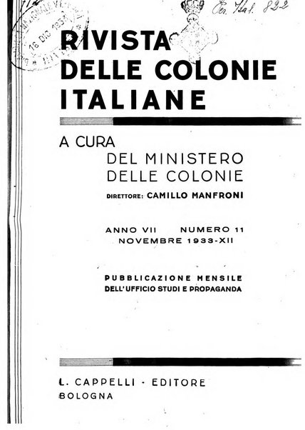 Rivista delle colonie italiane