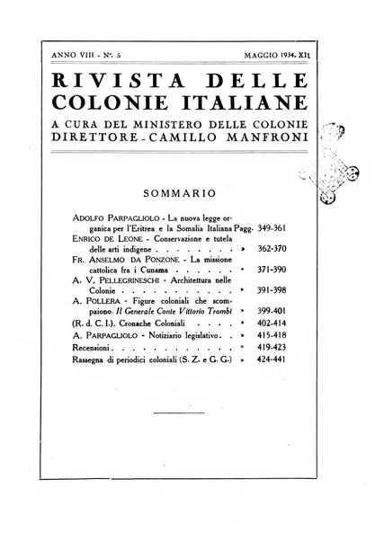 Rivista delle colonie italiane