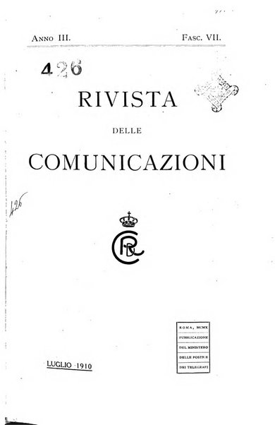 Rivista delle comunicazioni