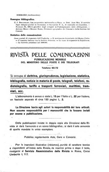 Rivista delle comunicazioni