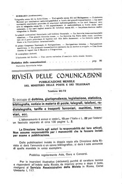 Rivista delle comunicazioni