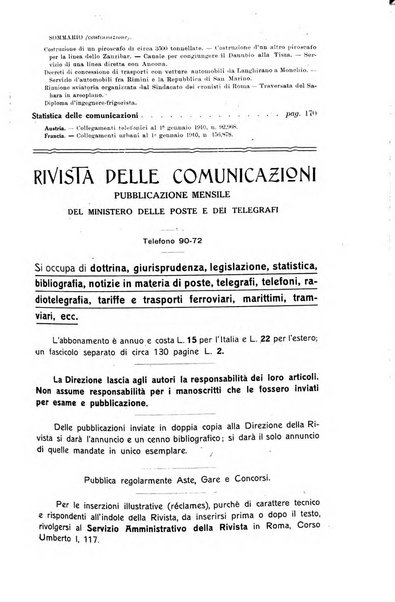 Rivista delle comunicazioni