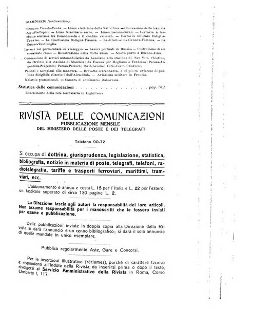 Rivista delle comunicazioni