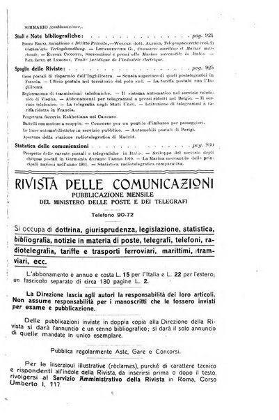 Rivista delle comunicazioni