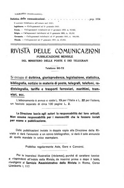 Rivista delle comunicazioni