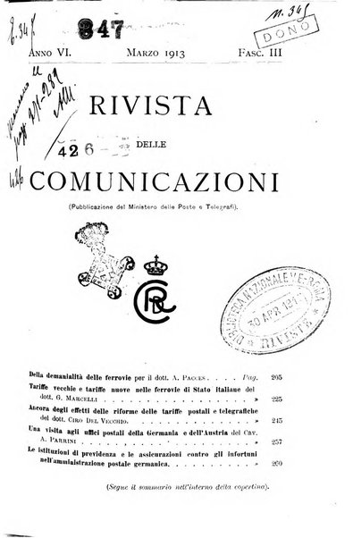 Rivista delle comunicazioni