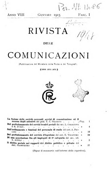 Rivista delle comunicazioni