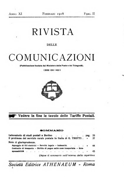 Rivista delle comunicazioni